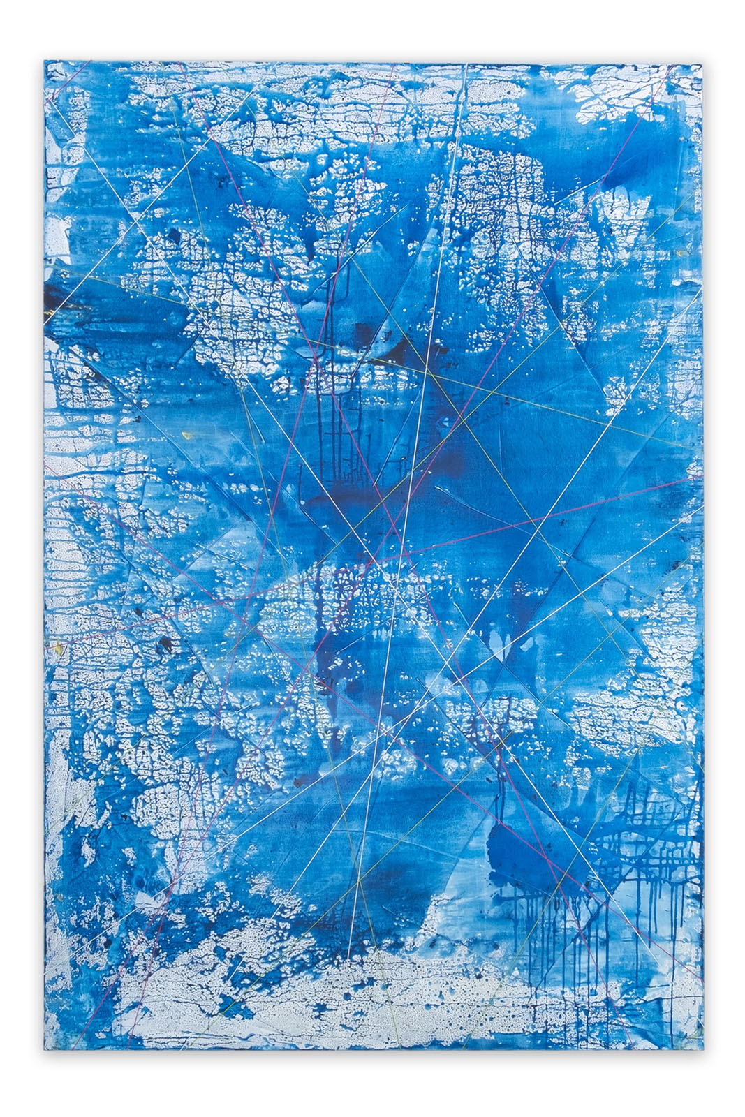 “Entre líneas”, Acrílico sobre tela 300x200